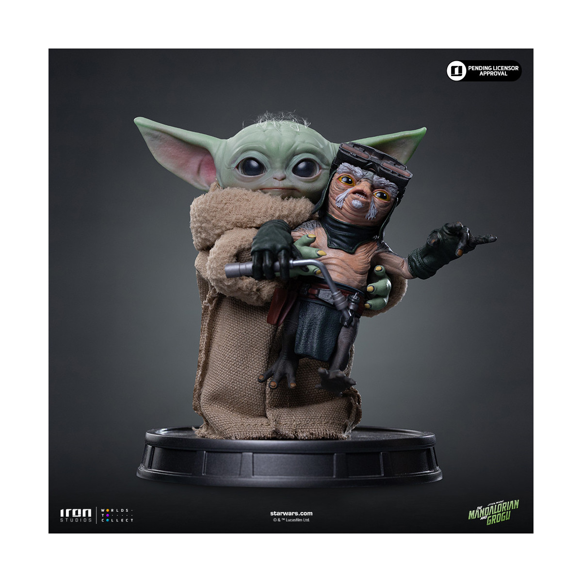Iron Studios - Grogu No Squeezy - Grogu Collection Legacy Replica 1/4 - Star Wars: The Mandalorian y Grogu