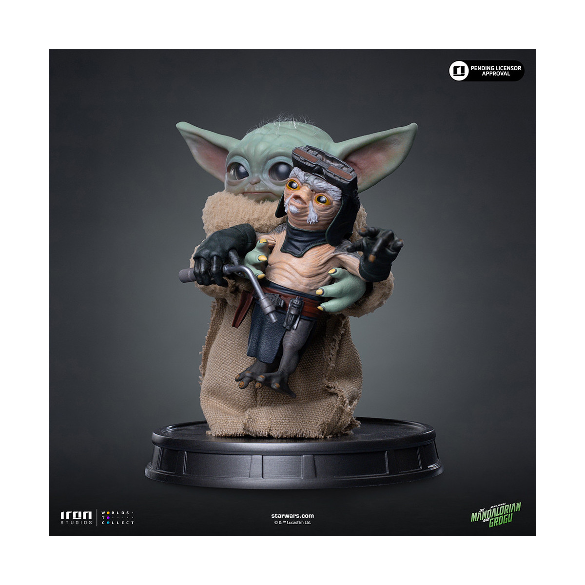Iron Studios - Grogu No Squeezy - Grogu Collection Legacy Replica 1/4 - Star Wars: The Mandalorian y Grogu
