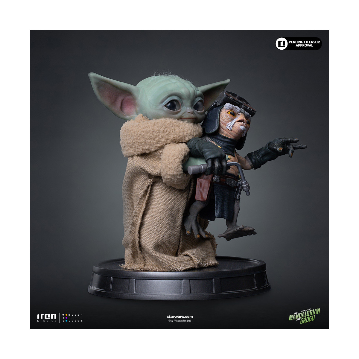 Iron Studios - Grogu No Squeezy - Grogu Collection Legacy Replica 1/4 - Star Wars: The Mandalorian y Grogu