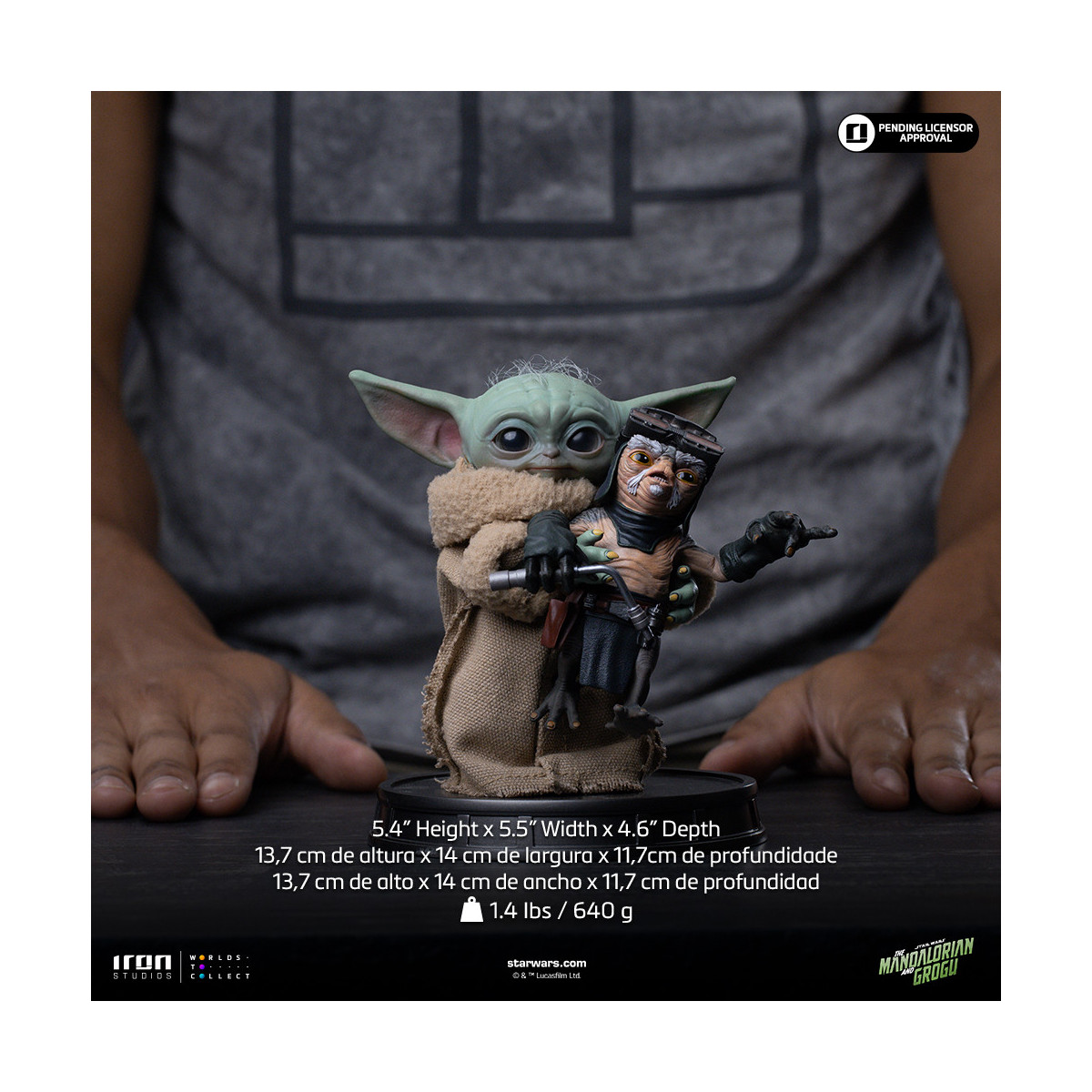 Iron Studios - Grogu No Squeezy - Grogu Collection Legacy Replica 1/4 - Star Wars: The Mandalorian y Grogu