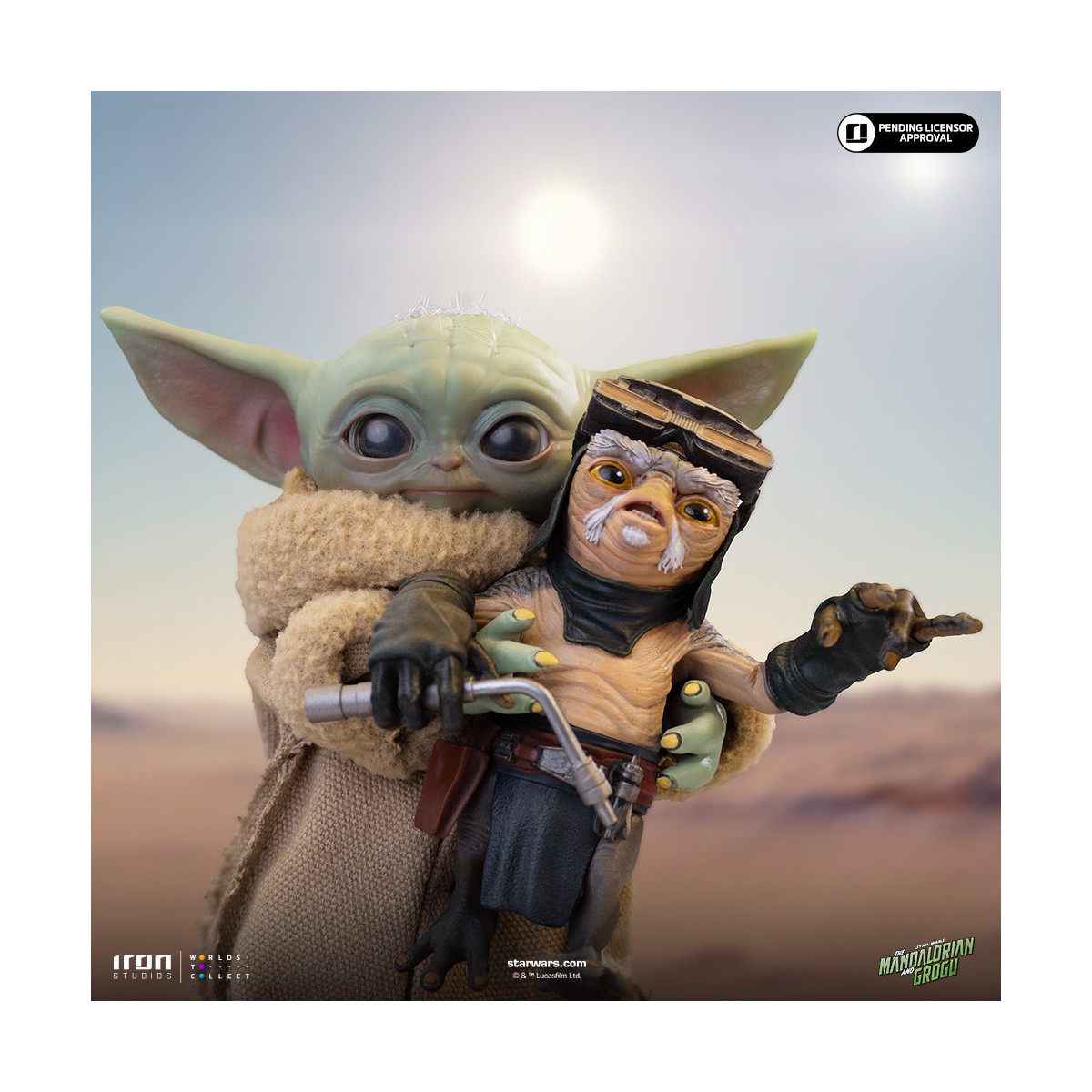 Iron Studios - Grogu No Squeezy - Grogu Collection Legacy Replica 1/4 - Star Wars: The Mandalorian y Grogu