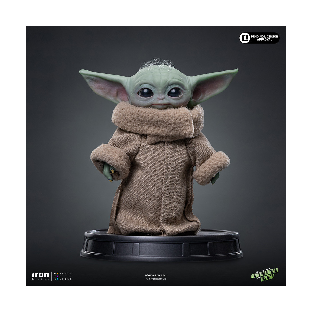 Iron Studios - Grogu Siempre Curioso - Grogu Collection Legacy Replica 1/4 - Star Wars: El Mandaloriano y Grogu