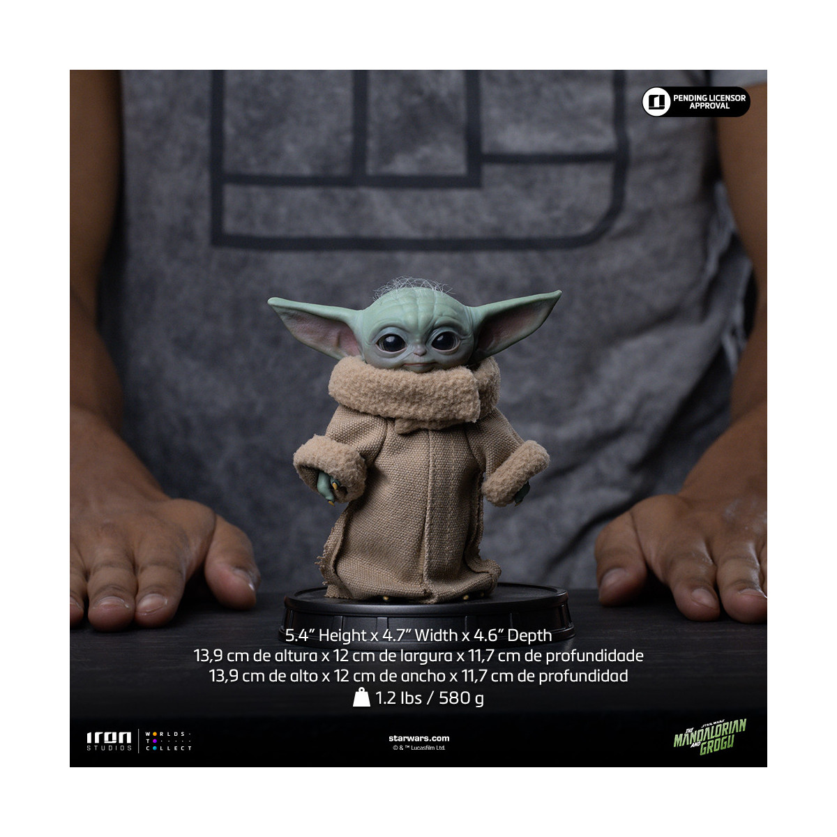 Iron Studios - Grogu Siempre Curioso - Grogu Collection Legacy Replica 1/4 - Star Wars: El Mandaloriano y Grogu
