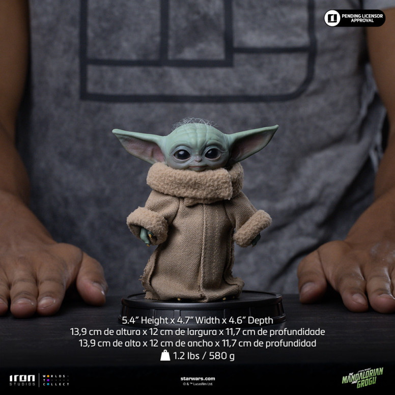 Iron Studios - Grogu Siempre Curioso - Grogu Collection Legacy Replica 1/4 - Star Wars: El Mandaloriano y Grogu