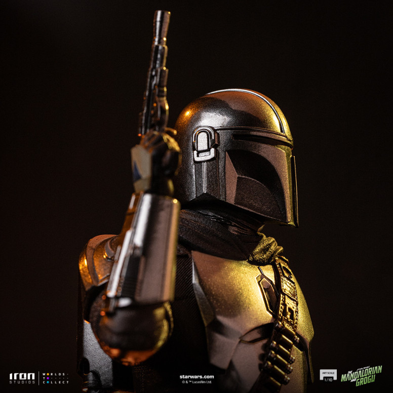 Iron Studios Star Wars - El Mandaloriano y Grogu Arte Escala 1/10 - El Mandaloriano y Grogu Película