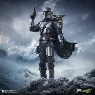 Iron Studios Star Wars - El Mandaloriano y Grogu Arte Escala 1/10 - El Mandaloriano y Grogu Película