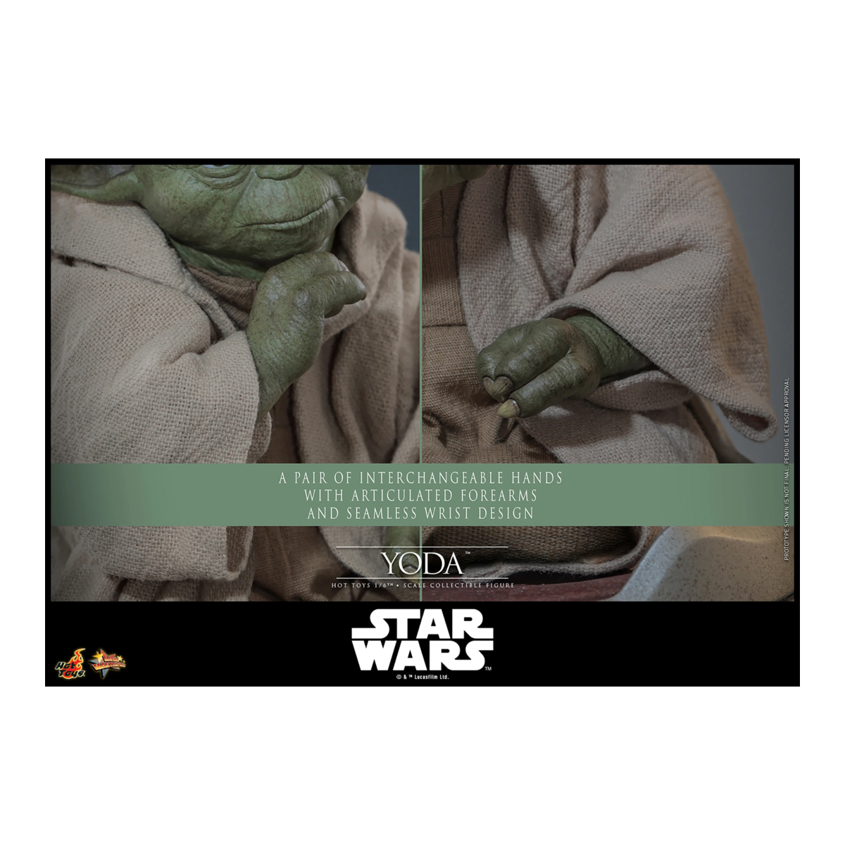 Hot Toys Star Wars - YODA 1/6 MMS878 - Episodio III: La Venganza de los Sith