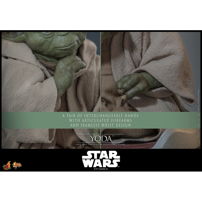 Hot Toys Star Wars - YODA 1/6 MMS878 - Episodio III: La Venganza de los Sith