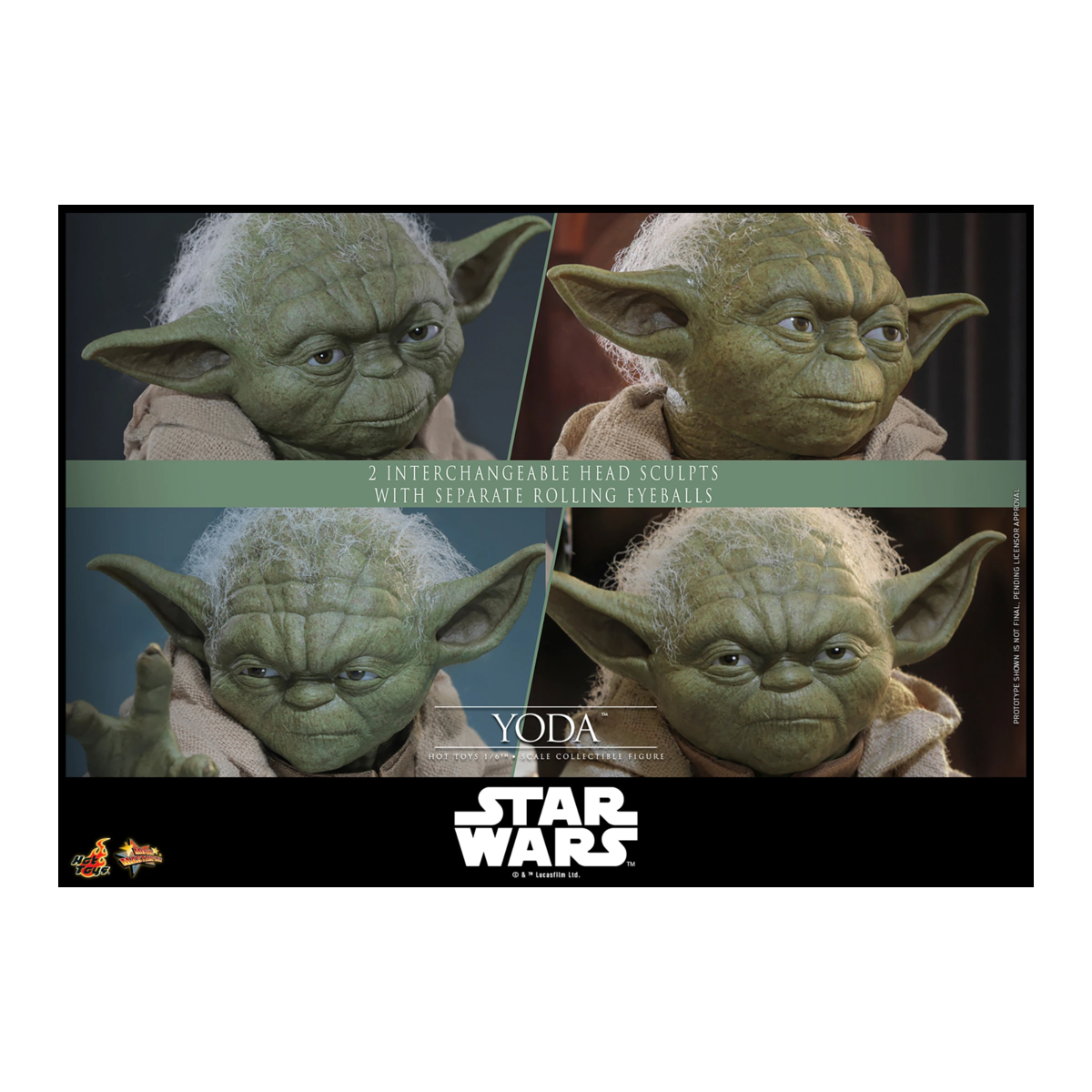 Hot Toys Star Wars - YODA 1/6 MMS878 - Episodio III: La Venganza de los Sith