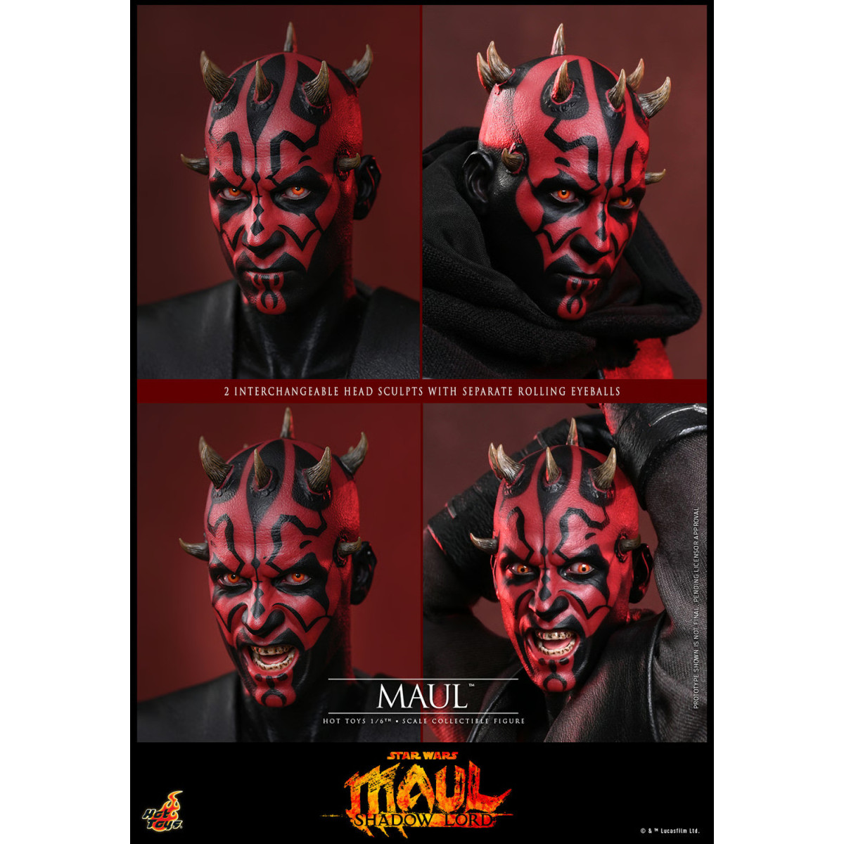 Hot Toys Star Wars - Darth Maul 1/6 TMS187 - Star Wars: Maul - Señor de las Sombras