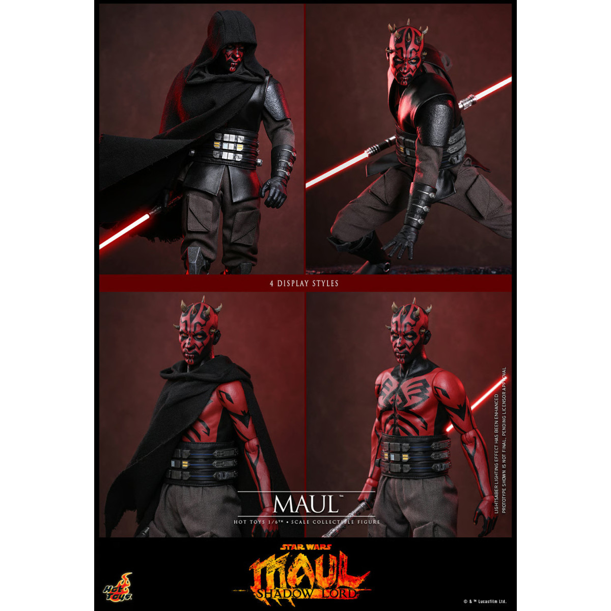 Hot Toys Star Wars - Darth Maul 1/6 TMS187 - Star Wars: Maul - Señor de las Sombras