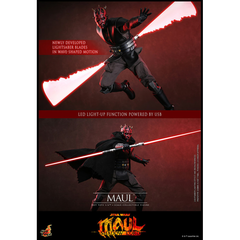 Hot Toys Star Wars - Darth Maul 1/6 TMS187 - Star Wars: Maul - Señor de las Sombras