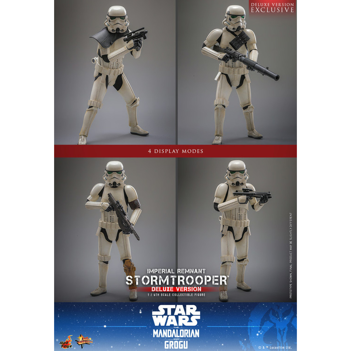 Hot Toys Star Wars - Imperial Remnant Stormtrooper Versión Deluxe 1/6 MMS837 - Star Wars: The Mandalorian & Grogu
