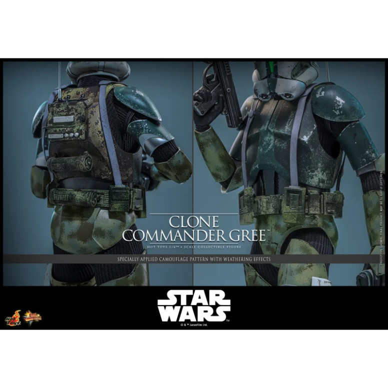 Hot Toys Star Wars - Comandante Clon Gree 1/6 MMS877 - Episodio III: La Venganza de los Sith
