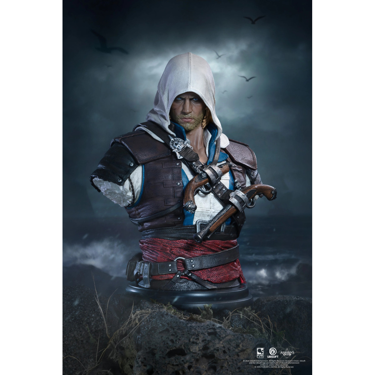 Pure Arts - Busto Edward kenway escala 1/4 - Assassin's Creed Black Flag