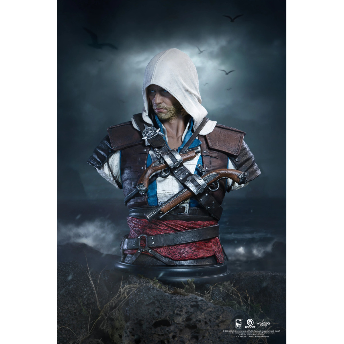 Pure Arts - Busto Edward kenway escala 1/4 - Assassin's Creed Black Flag