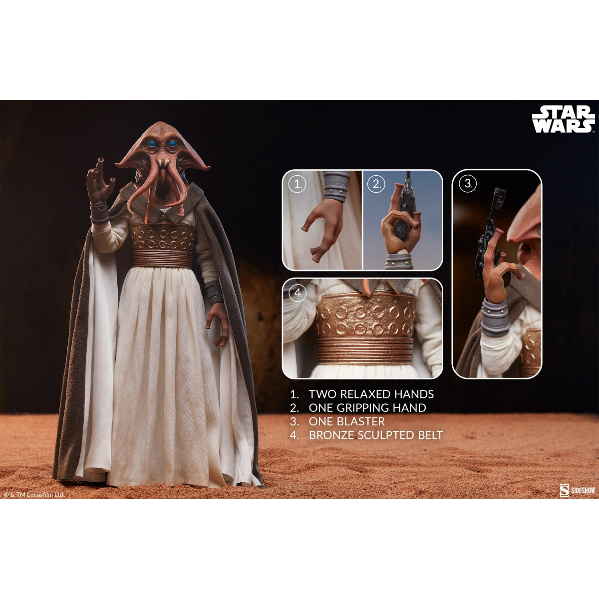 Sideshow Star Wars - Tessek 1/6 Escoria y Villanía - El Retorno del Jedi