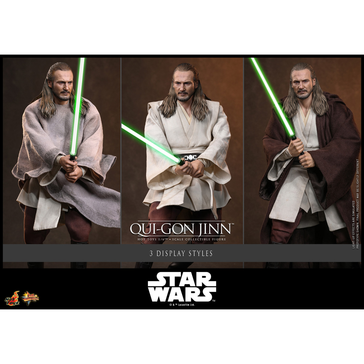 Hot Toys Star Wars La Amenaza Fantasma - Qui-Gon Jinn 1/6 MMS880
