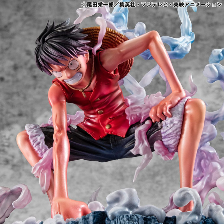 Megahouse One Piece Retrato De Piratas - P.O.P. Monkey D. Luffy Gear 2 Edición Limitada