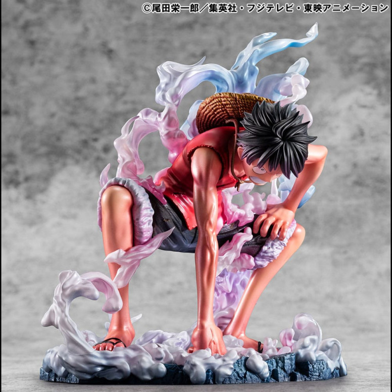 Megahouse One Piece Retrato De Piratas - P.O.P. Monkey D. Luffy Gear 2 Edición Limitada
