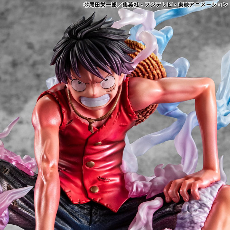 Megahouse One Piece Retrato De Piratas - P.O.P. Monkey D. Luffy Gear 2 Edición Limitada