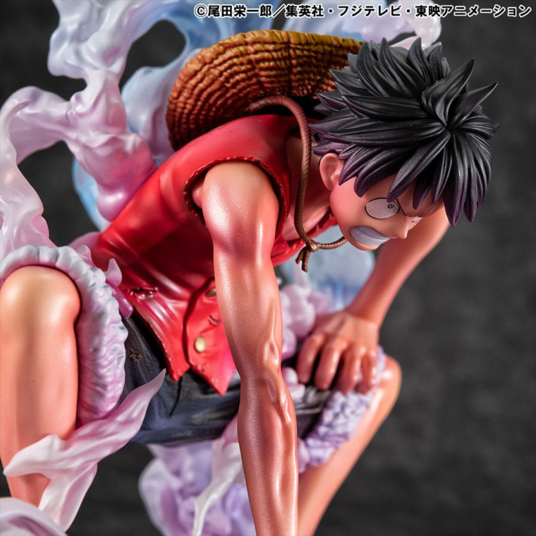 Megahouse One Piece Retrato De Piratas - P.O.P. Monkey D. Luffy Gear 2 Edición Limitada