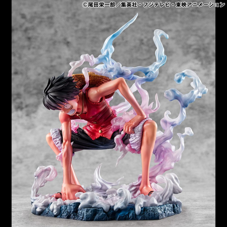 Megahouse One Piece Retrato De Piratas - P.O.P. Monkey D. Luffy Gear 2 Edición Limitada