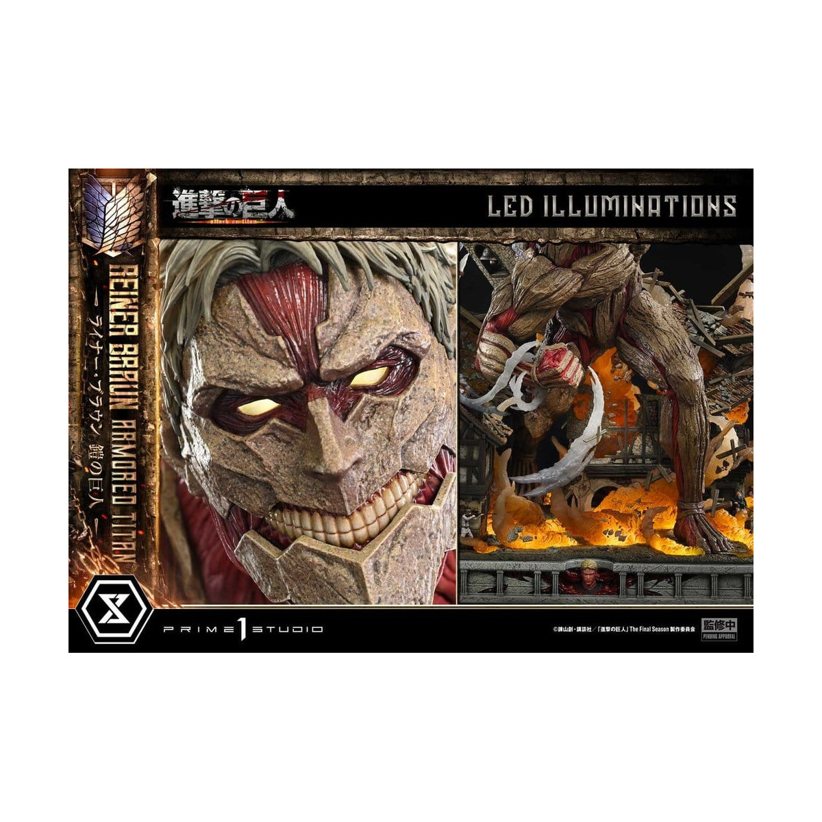Prime 1 Studio Attack on Titan (Tv Animation) Reiner Braun Titán Blindado - Ultimate Diorama Masterline series