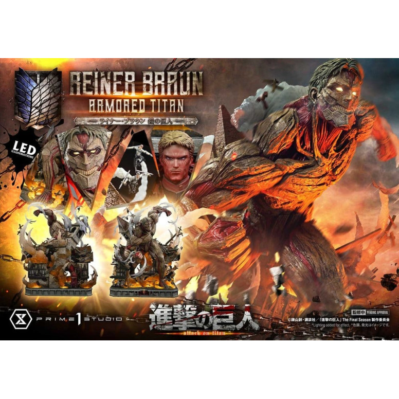 Prime 1 Studio Attack on Titan (Tv Animation) Reiner Braun Titán Blindado - Ultimate Diorama Masterline series