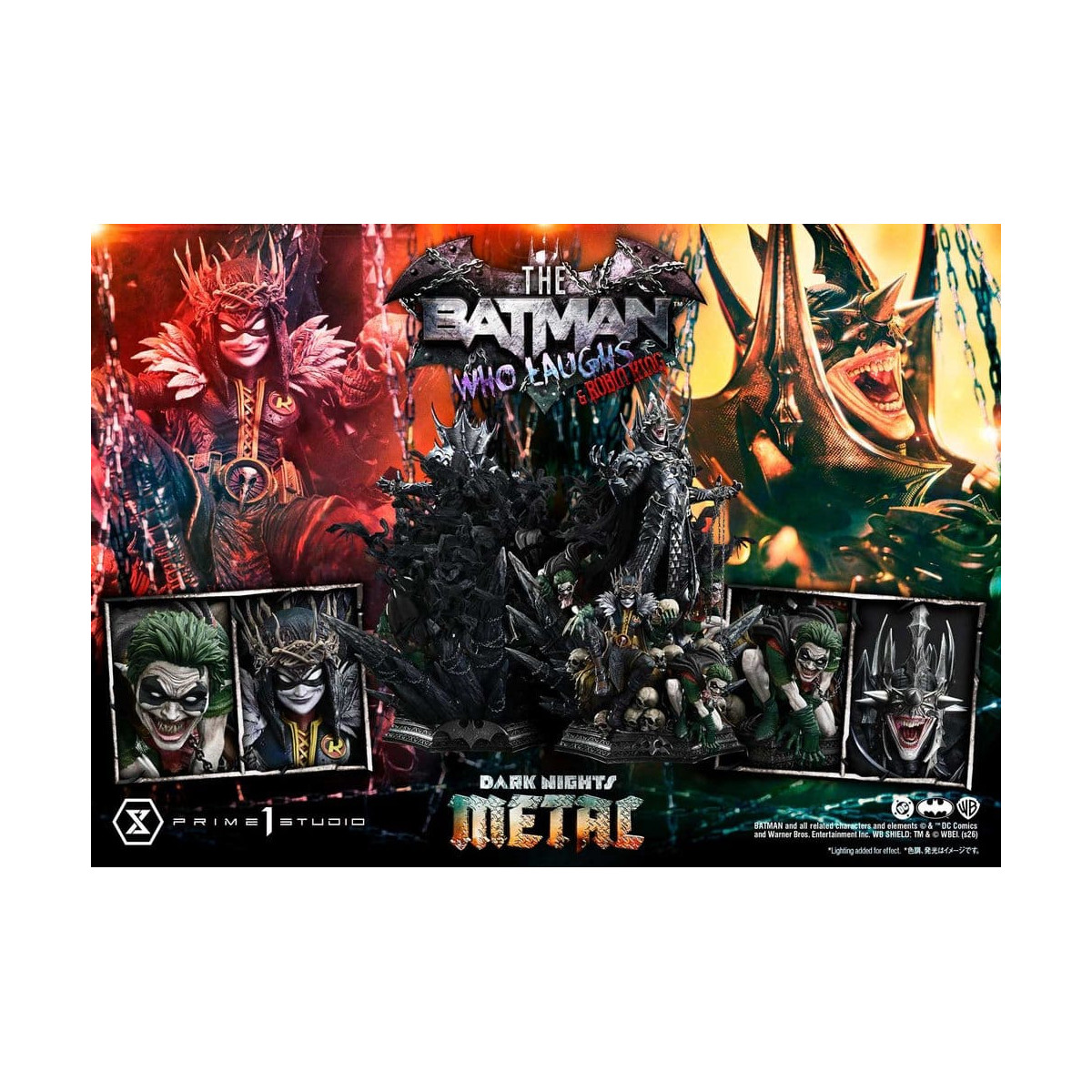 Prime 1 Studio - Museum Masterline 1/3 - El Batman que ríe & Robin King - Noches oscuras: Death Metal