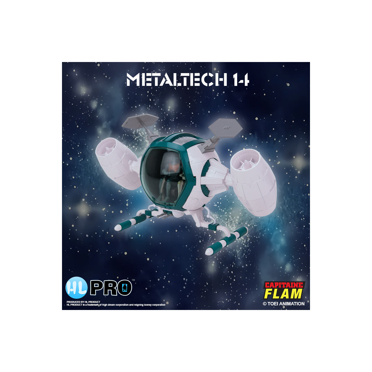 High Dream Metaltech 11 - Capitán Futuro - Capitán Futuro - Cyberlabe Retro Edition - Figurilla Future Comet