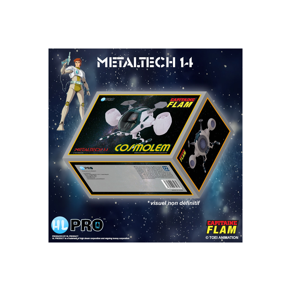 High Dream Metaltech 11 - Capitán Futuro - Capitán Futuro - Cyberlabe Retro Edition - Figurilla Future Comet