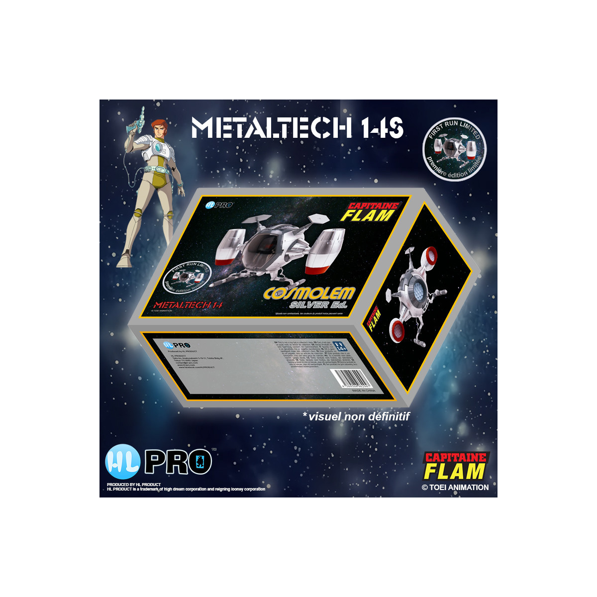 High Dream Metaltech 11 - Capitán Futuro - Capitán Futuro - Cyberlabe Retro Edition - Figurilla Future Comet