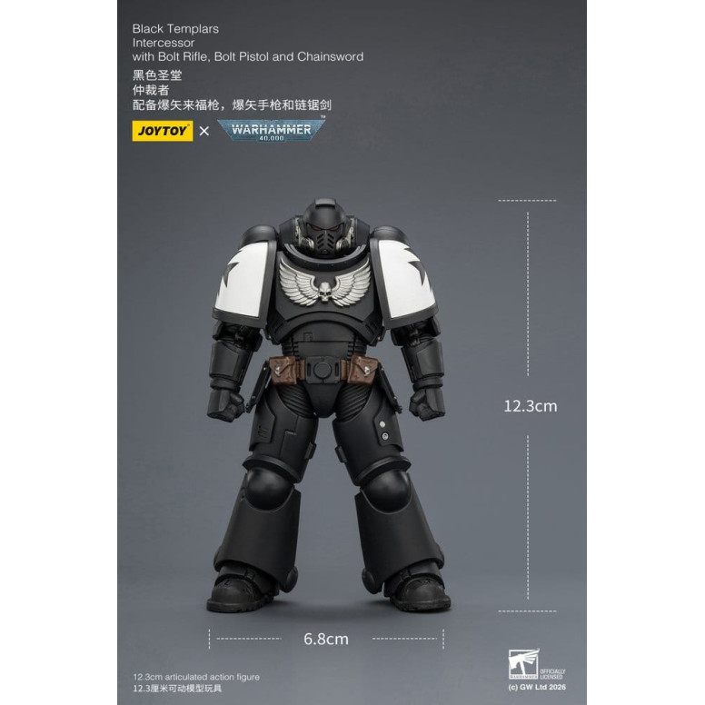 JoyToy Space Marines - Black Templars - Intercesores 1/18 - Warhammer 40K