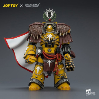 Joytoy - Warhammer - Imperial Fists - Lord Castellan Evander Garrius, El Tirano de Cthonia con el Subiugator y el Incineratus