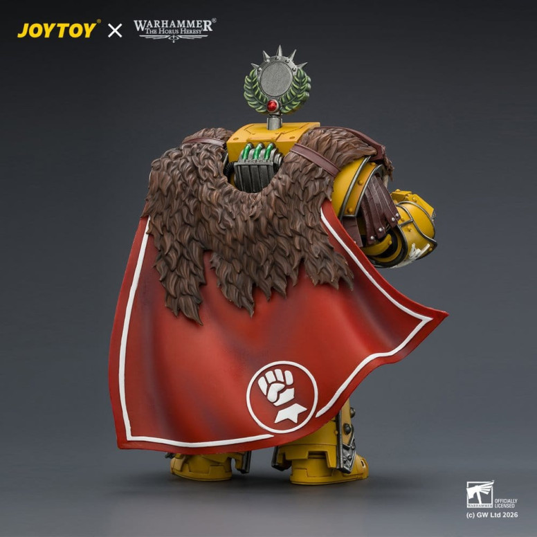 Joytoy - Warhammer - Imperial Fists - Lord Castellan Evander Garrius, El Tirano de Cthonia con el Subiugator y el Incineratus
