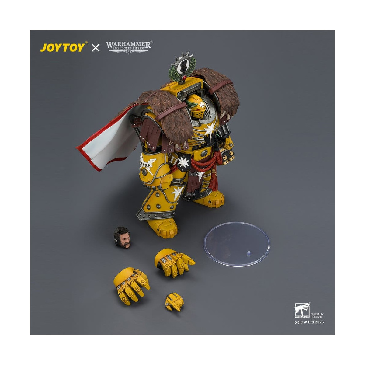 Joytoy - Warhammer - Imperial Fists - Lord Castellan Evander Garrius, El Tirano de Cthonia con el Subiugator y el Incineratus