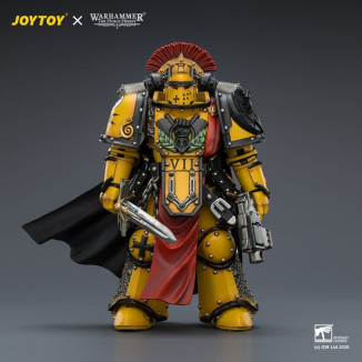 Joytoy - Warhammer - Imperial Fists - Pretor de la Legión en Armadura Mk III con Espada de Poder y Pistola de Proyectiles - La H