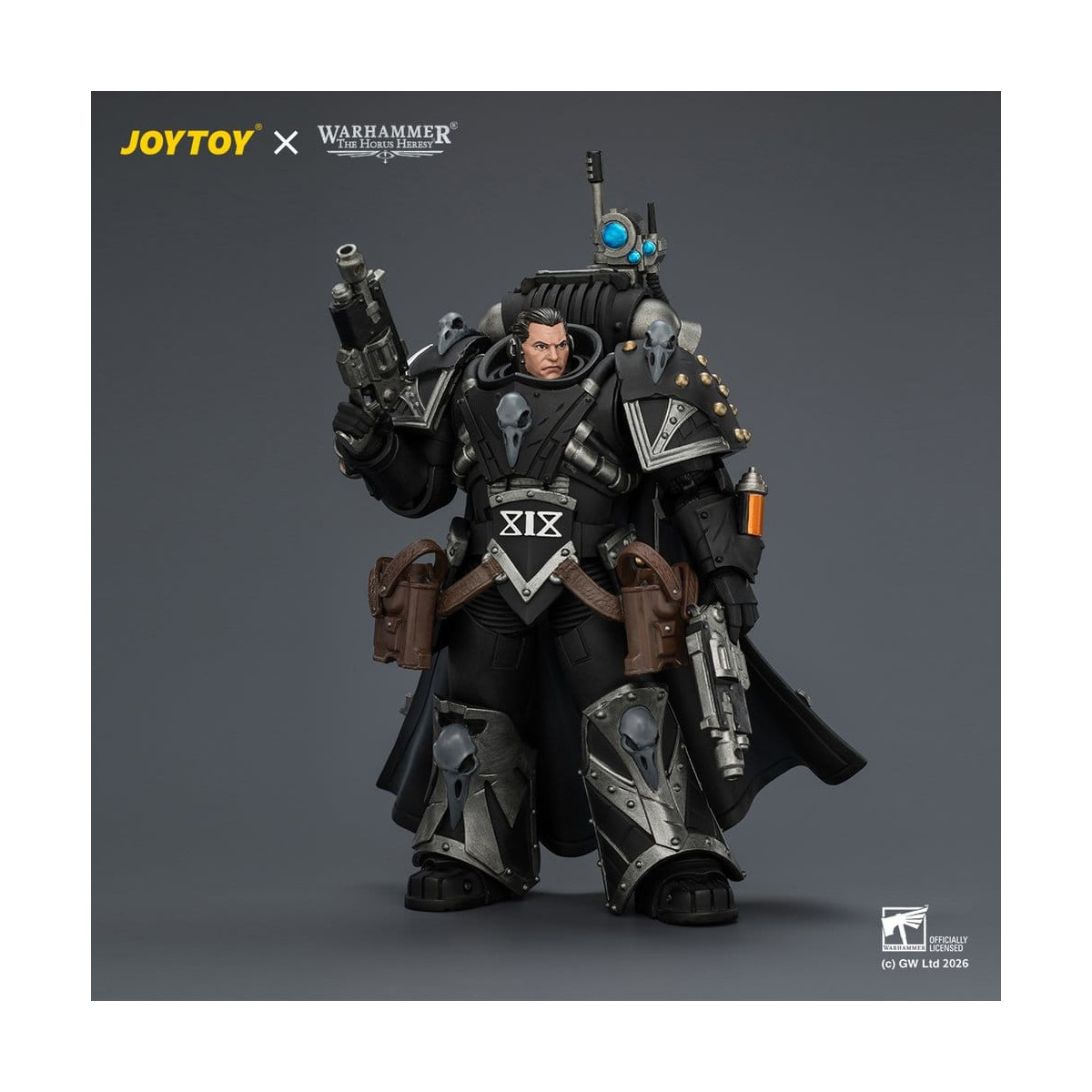 JoyToy Space Marines - Guardia Cuervo - Kaedes Nex, el Cuervo de Sangre con cañones de mano Fulcrum 1/18 - Warhammer 40k