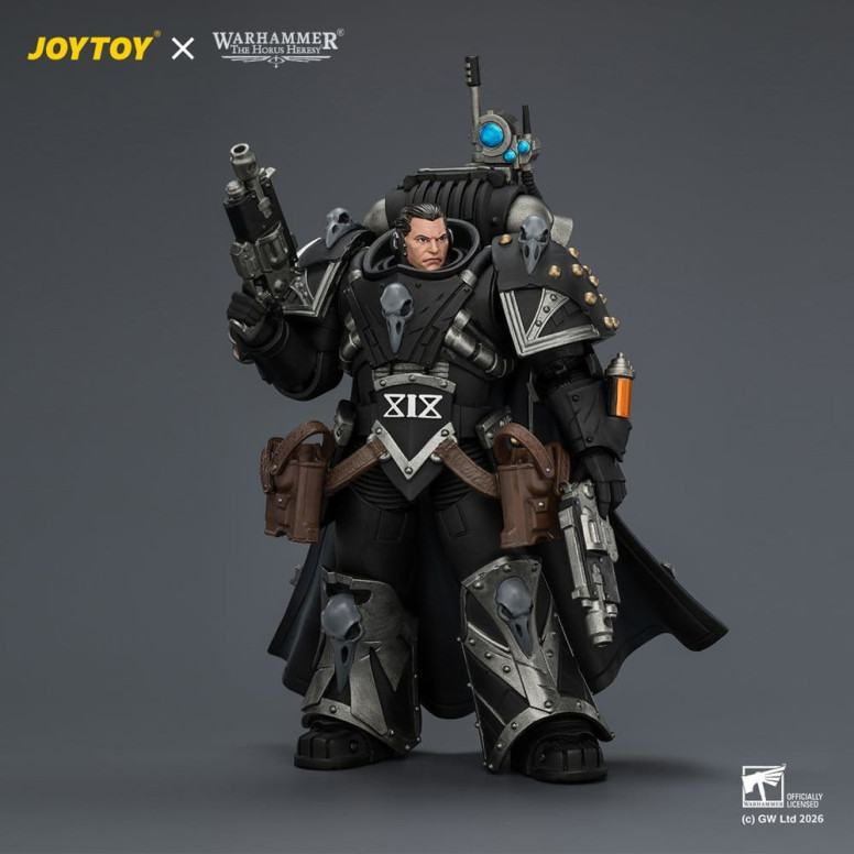 JoyToy Space Marines - Guardia Cuervo - Kaedes Nex, el Cuervo de Sangre con cañones de mano Fulcrum 1/18 - Warhammer 40k