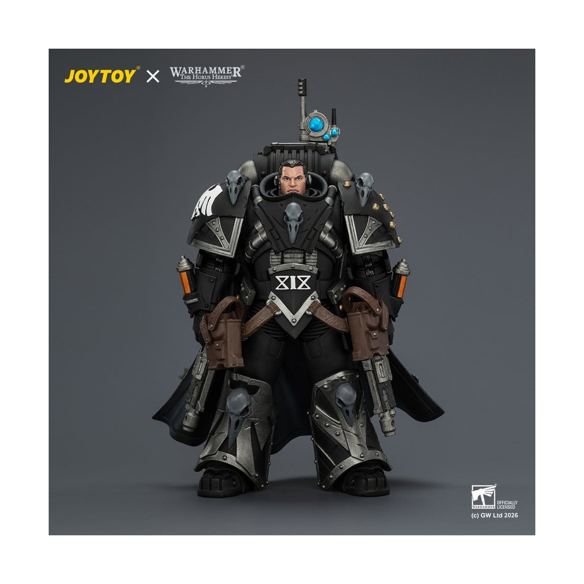 JoyToy Space Marines - Guardia Cuervo - Kaedes Nex, el Cuervo de Sangre con cañones de mano Fulcrum 1/18 - Warhammer 40k