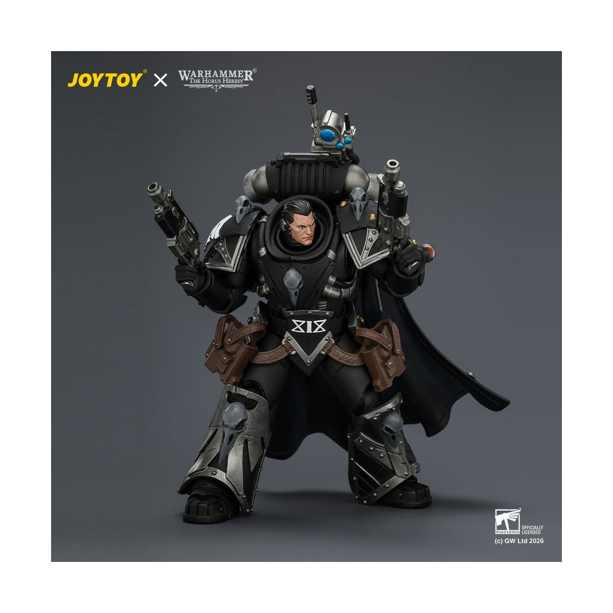 JoyToy Space Marines - Guardia Cuervo - Kaedes Nex, el Cuervo de Sangre con cañones de mano Fulcrum 1/18 - Warhammer 40k