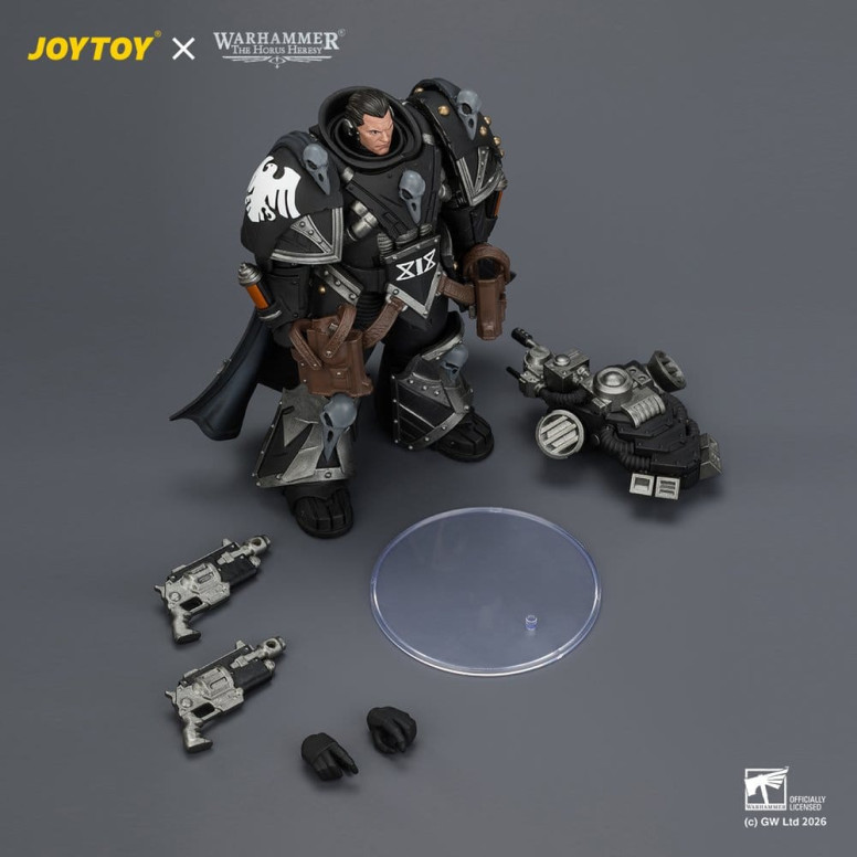 JoyToy Space Marines - Guardia Cuervo - Kaedes Nex, el Cuervo de Sangre con cañones de mano Fulcrum 1/18 - Warhammer 40k