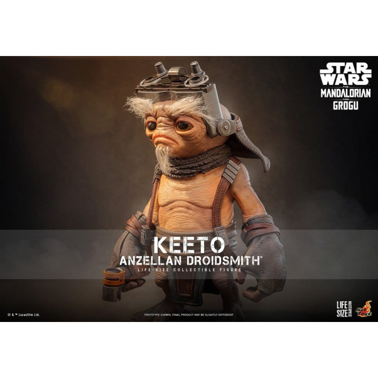 Hot toys Star Wars - Keeto (Anzellan Droidsmith) Serie de obras maestras a tamaño real - Star Wars: The Mandalorian & Grogu