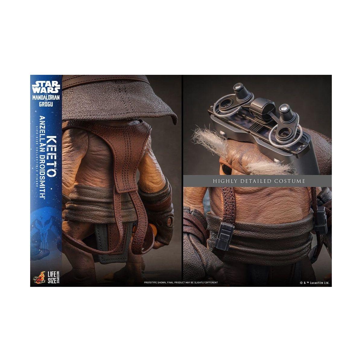 Hot toys Star Wars - Keeto (Anzellan Droidsmith) Serie de obras maestras a tamaño real - Star Wars: The Mandalorian & Grogu