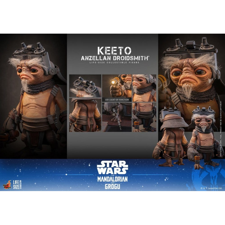 Hot toys Star Wars - Keeto (Anzellan Droidsmith) Serie de obras maestras a tamaño real - Star Wars: The Mandalorian & Grogu