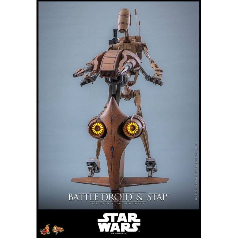 Hot Toys - Droide de Batalla y STAP MMS 1/6 - Star Wars: La Amenaza Fantasma MMS887