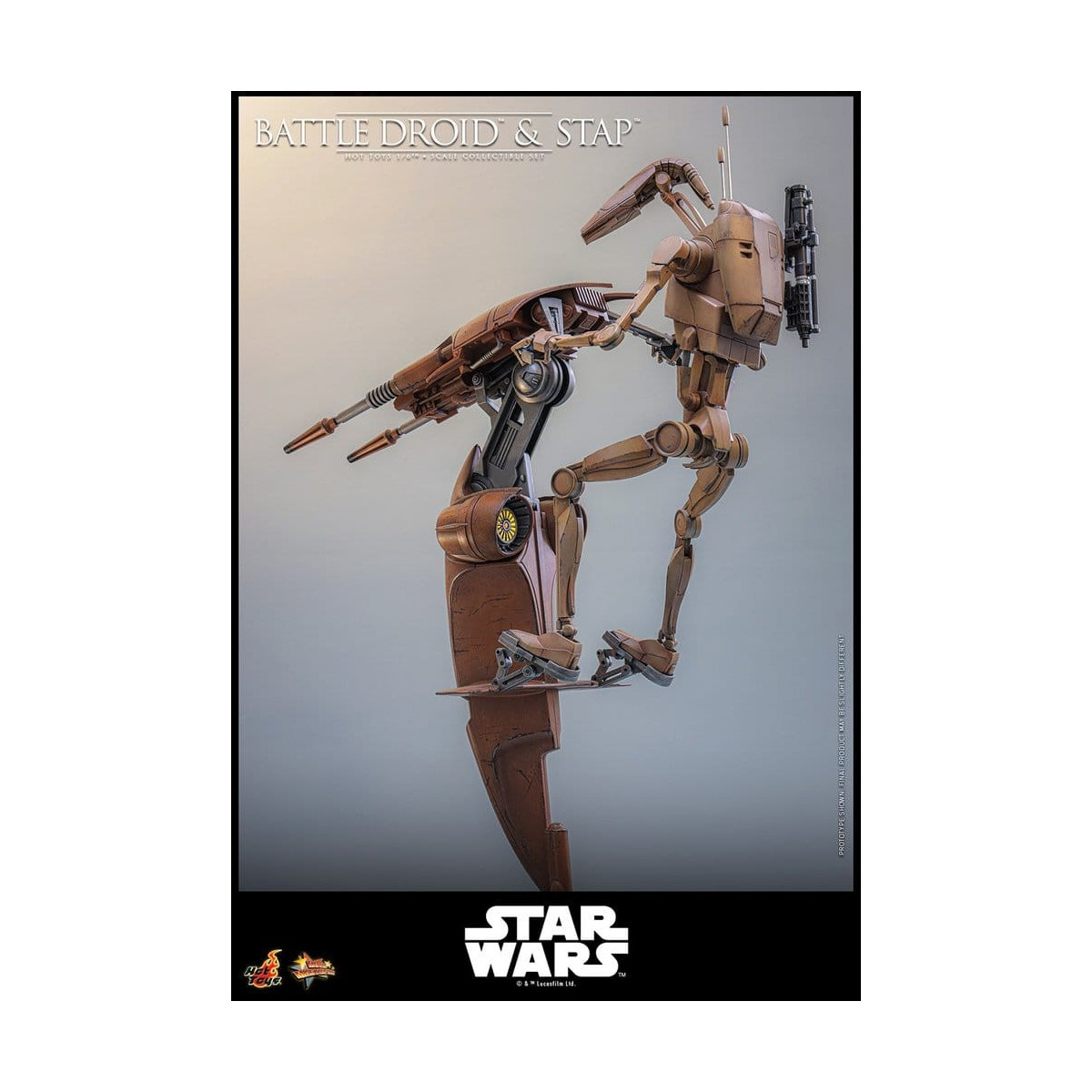 Hot Toys - Droide de Batalla y STAP MMS 1/6 - Star Wars: La Amenaza Fantasma MMS887
