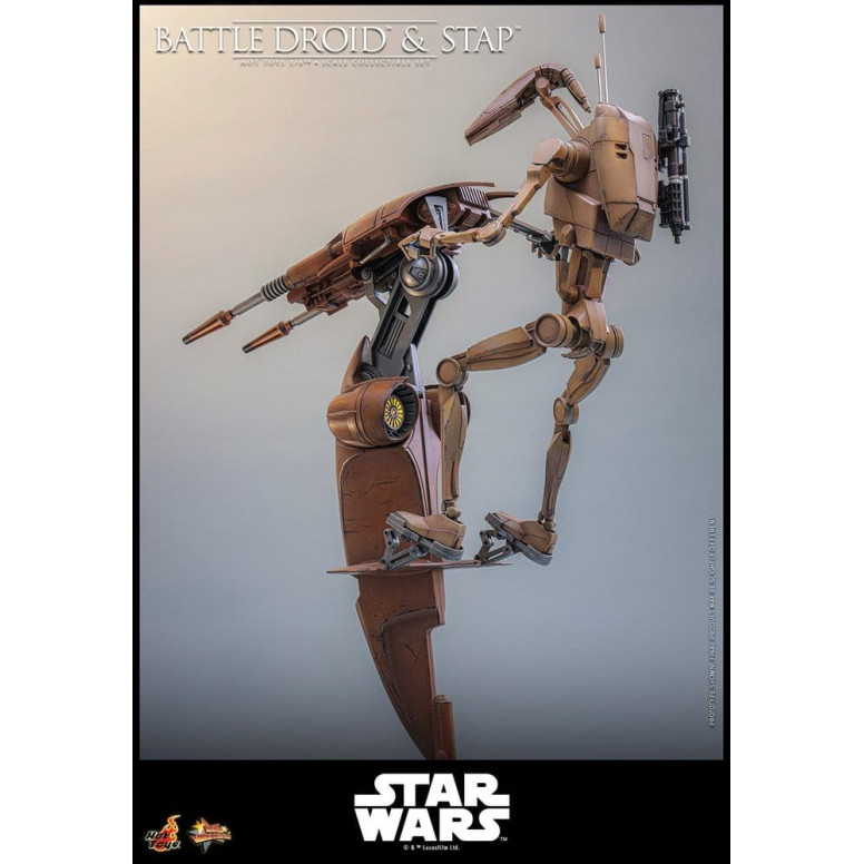 Hot Toys - Droide de Batalla y STAP MMS 1/6 - Star Wars: La Amenaza Fantasma MMS887