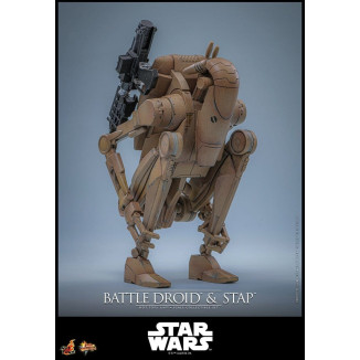 Hot Toys - Droide de Batalla y STAP MMS 1/6 - Star Wars: La Amenaza Fantasma MMS887